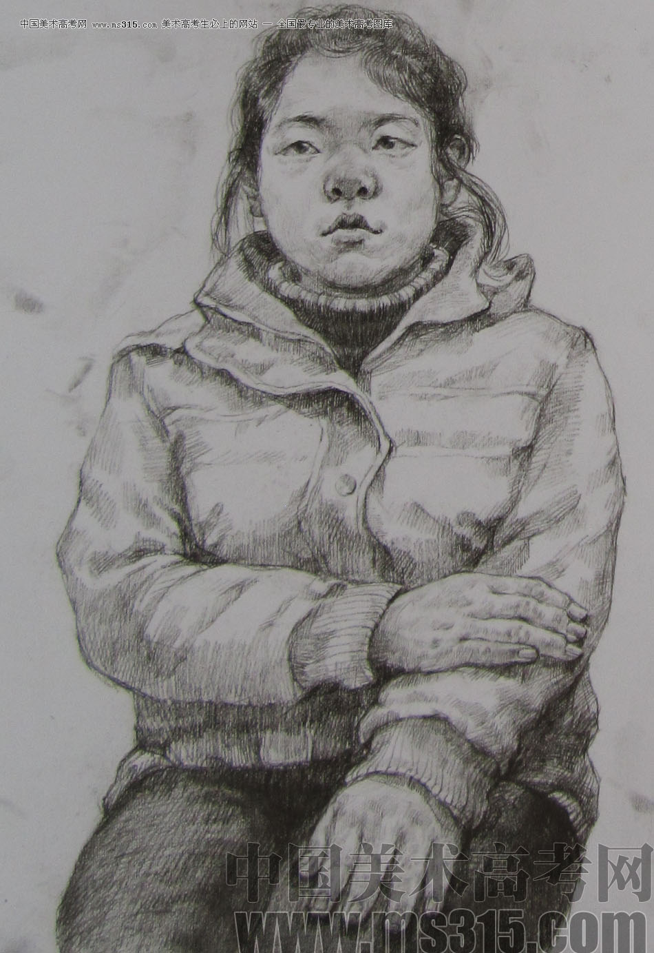 2012年清华大学美术学院素描高分试卷121（造型）