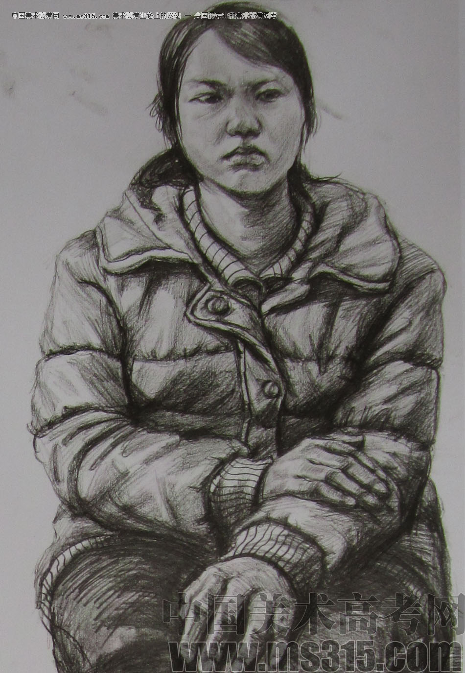 2012年清华大学美术学院素描高分试卷101（造型）
