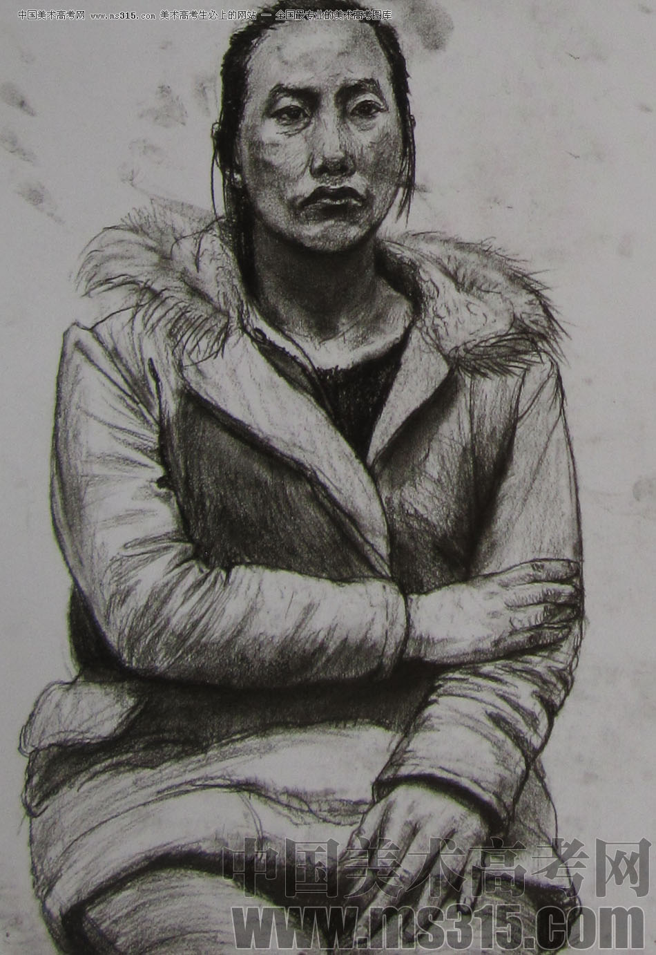 2012年清华大学美术学院素描高分试卷111（造型）