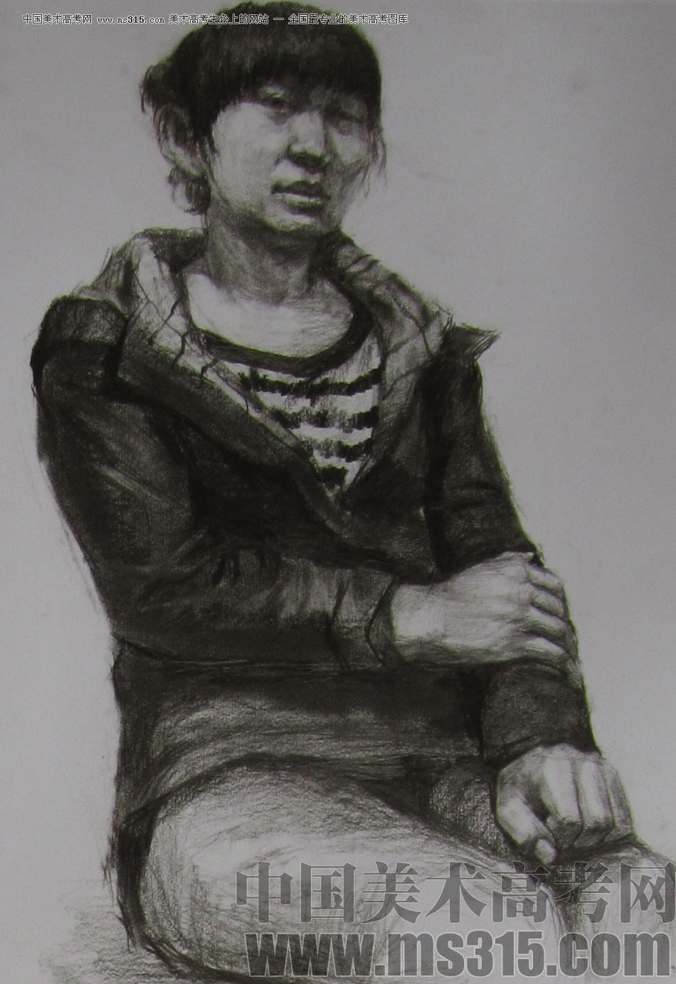 2012年清华大学美术学院素描高分试卷112（造型）