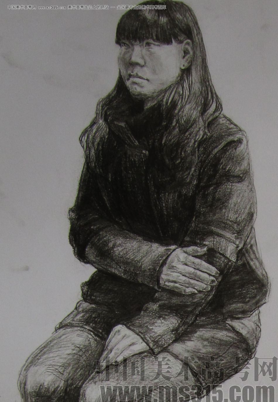 2012年清华大学美术学院素描高分试卷110（造型）