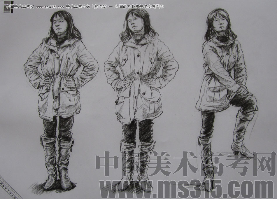 2012年中国美术学院速写优秀试卷24