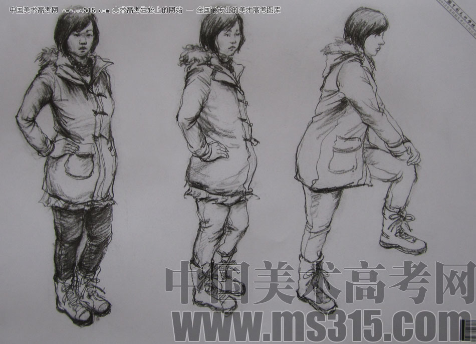 2012年中国美术学院速写优秀试卷26