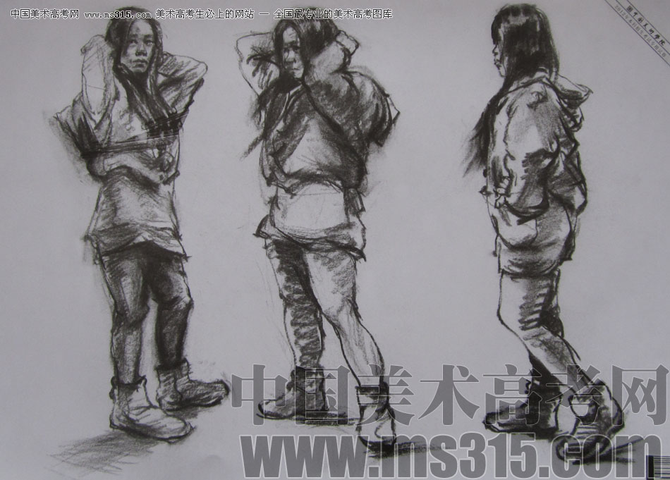 2012年中国美术学院速写优秀试卷31
