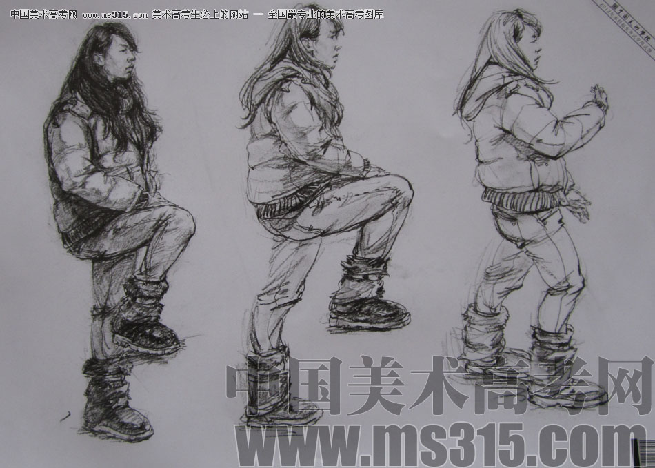 2012年中国美术学院速写优秀试卷67