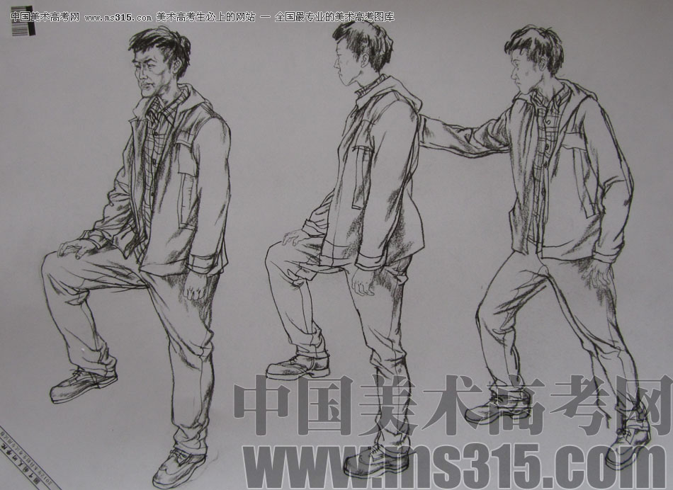 2012年中国美术学院速写优秀试卷15