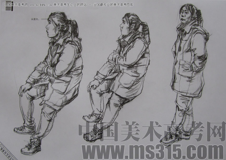 2012年中国美术学院速写优秀试卷20