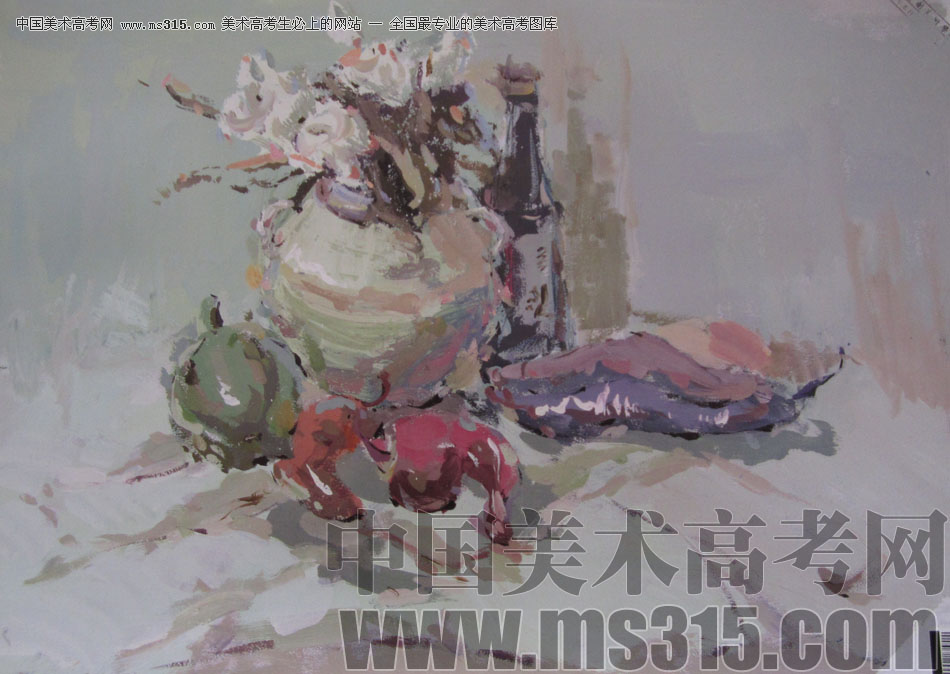 2012年中国美术学院设计、建筑类色彩优秀试卷53