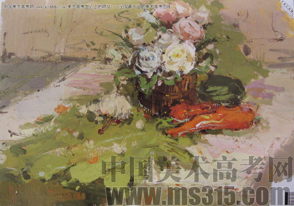 2012年中国美术学院造型、图媒类色彩优秀试卷62