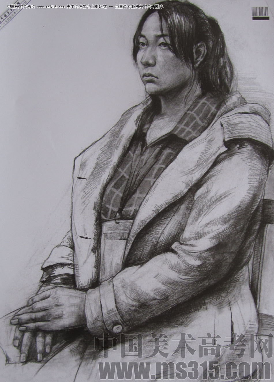 2012年中国美术学院素描优秀试卷43