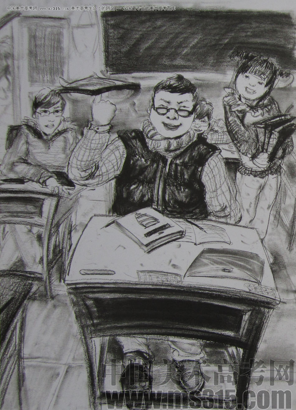 2013年清华大学美术学院造型艺术专业速写优秀试卷6