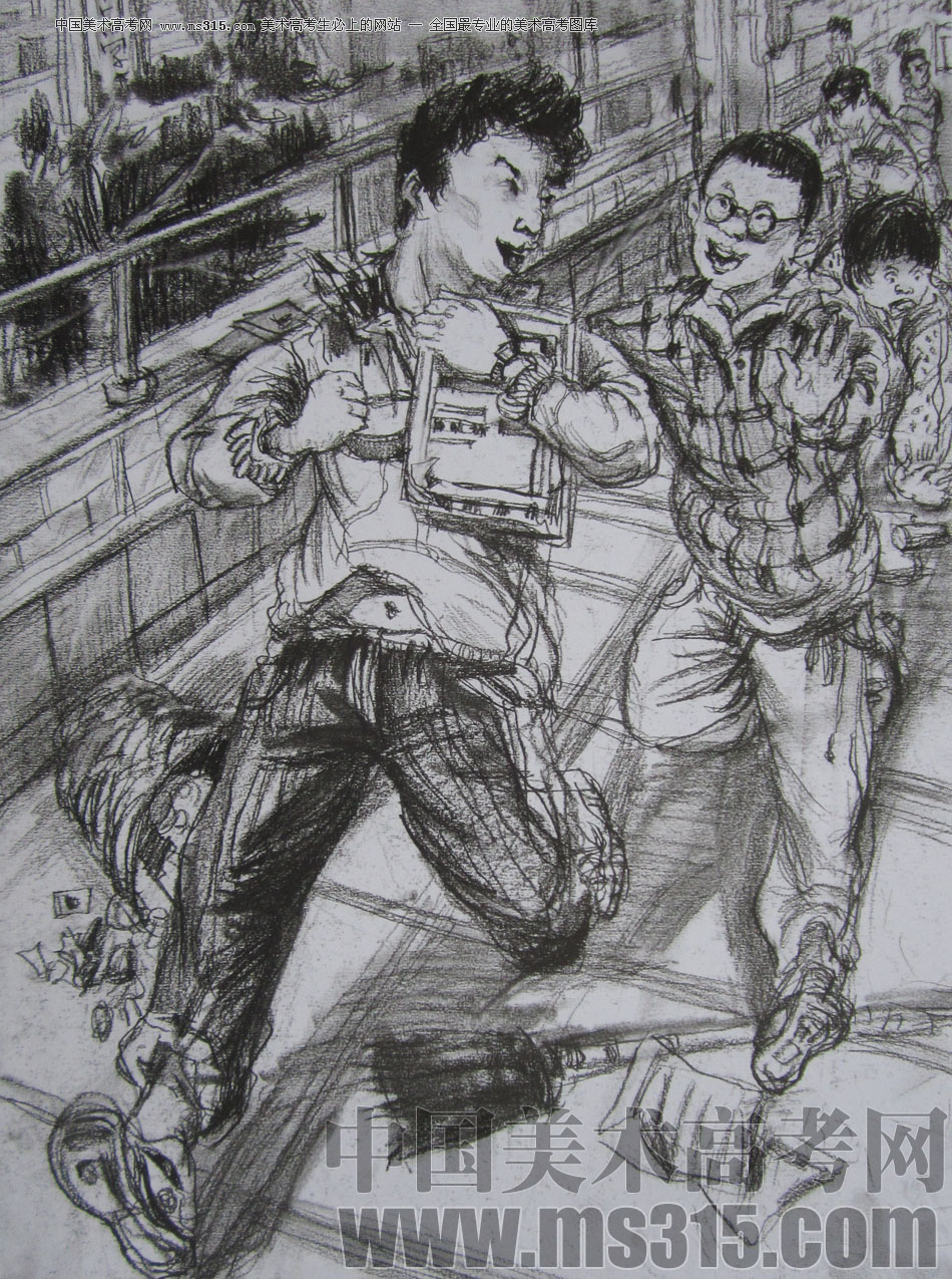 2013年清华大学美术学院造型艺术专业速写优秀试卷19