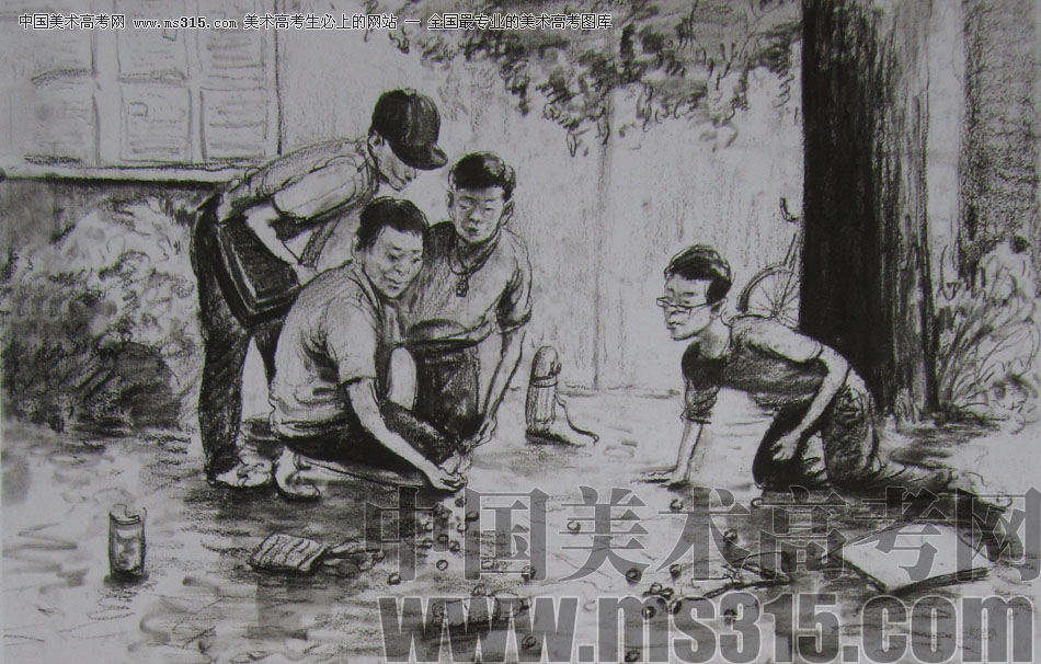 2013年清华大学美术学院造型艺术专业速写优秀试卷31