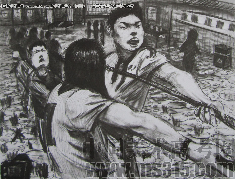 2013年清华大学美术学院造型艺术专业速写优秀试卷35