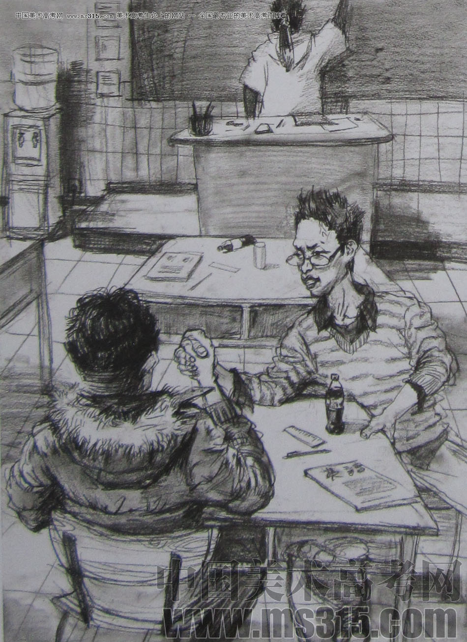 2013年清华大学美术学院造型艺术专业速写优秀试卷53