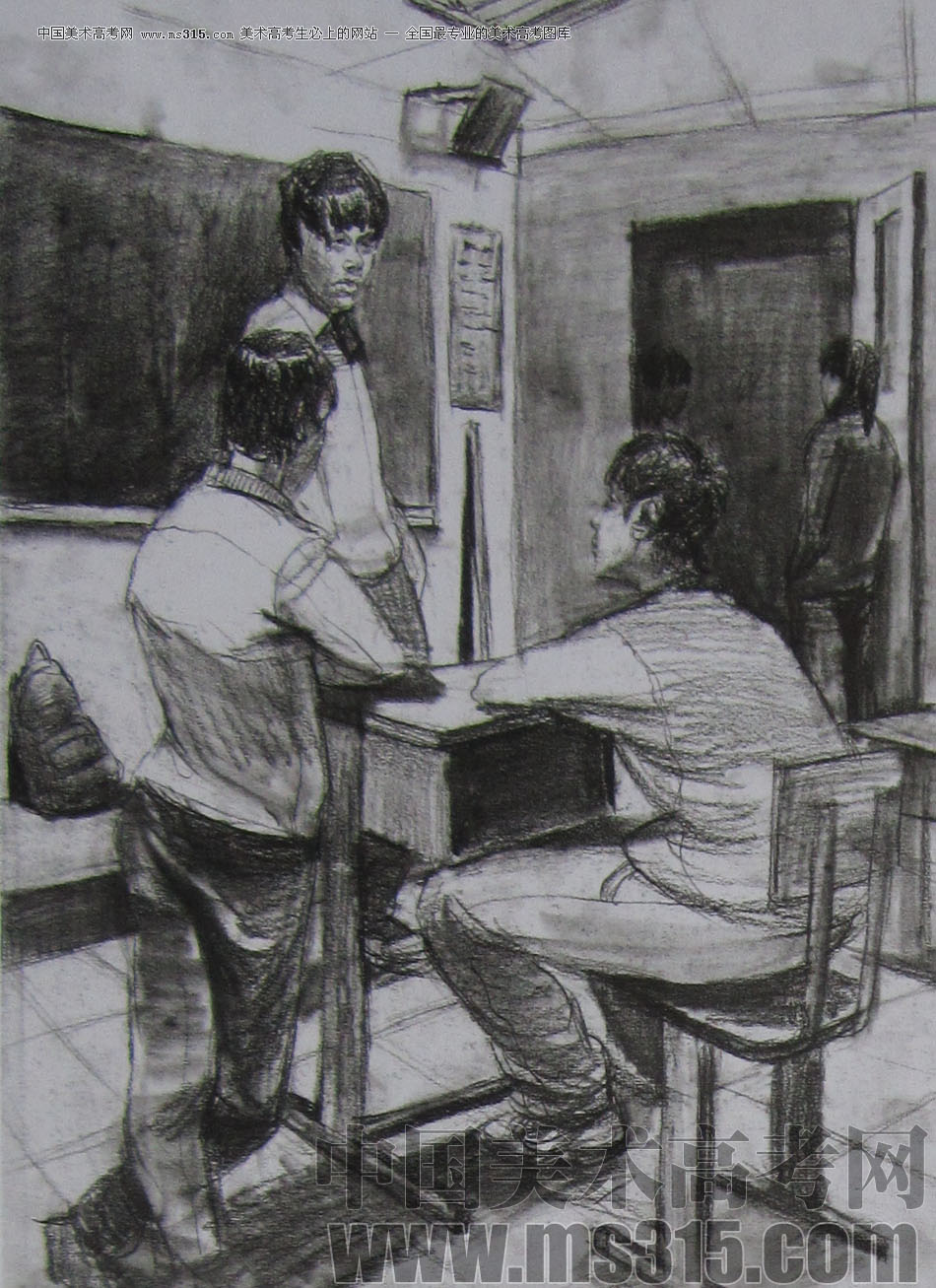 2013年清华大学美术学院造型艺术专业速写优秀试卷61