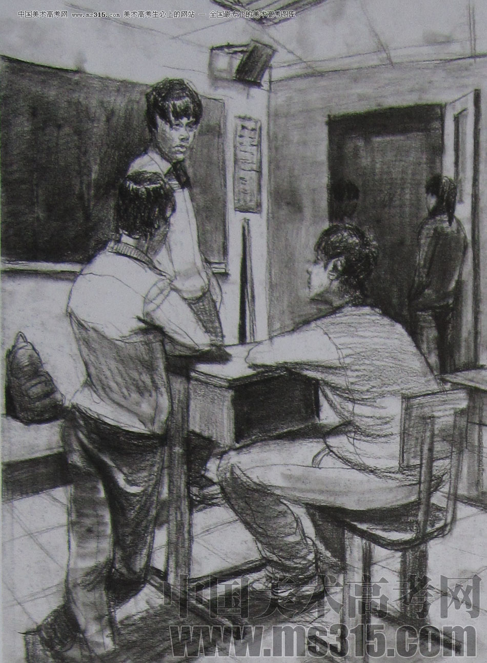 2013年清华大学美术学院造型艺术专业速写优秀试卷62