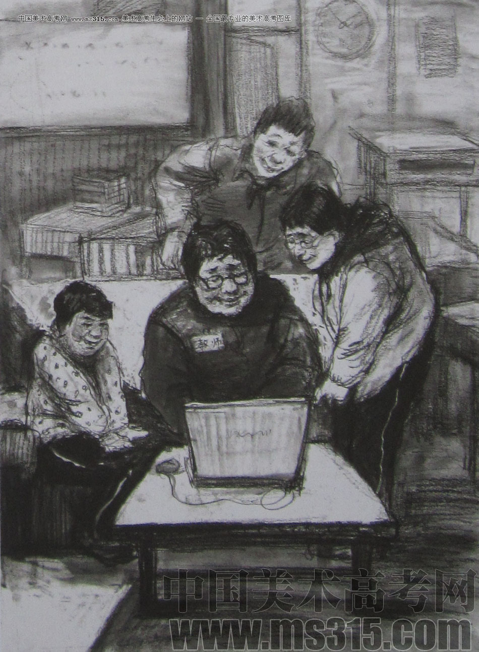 2013年清华大学美术学院造型艺术专业速写优秀试卷64