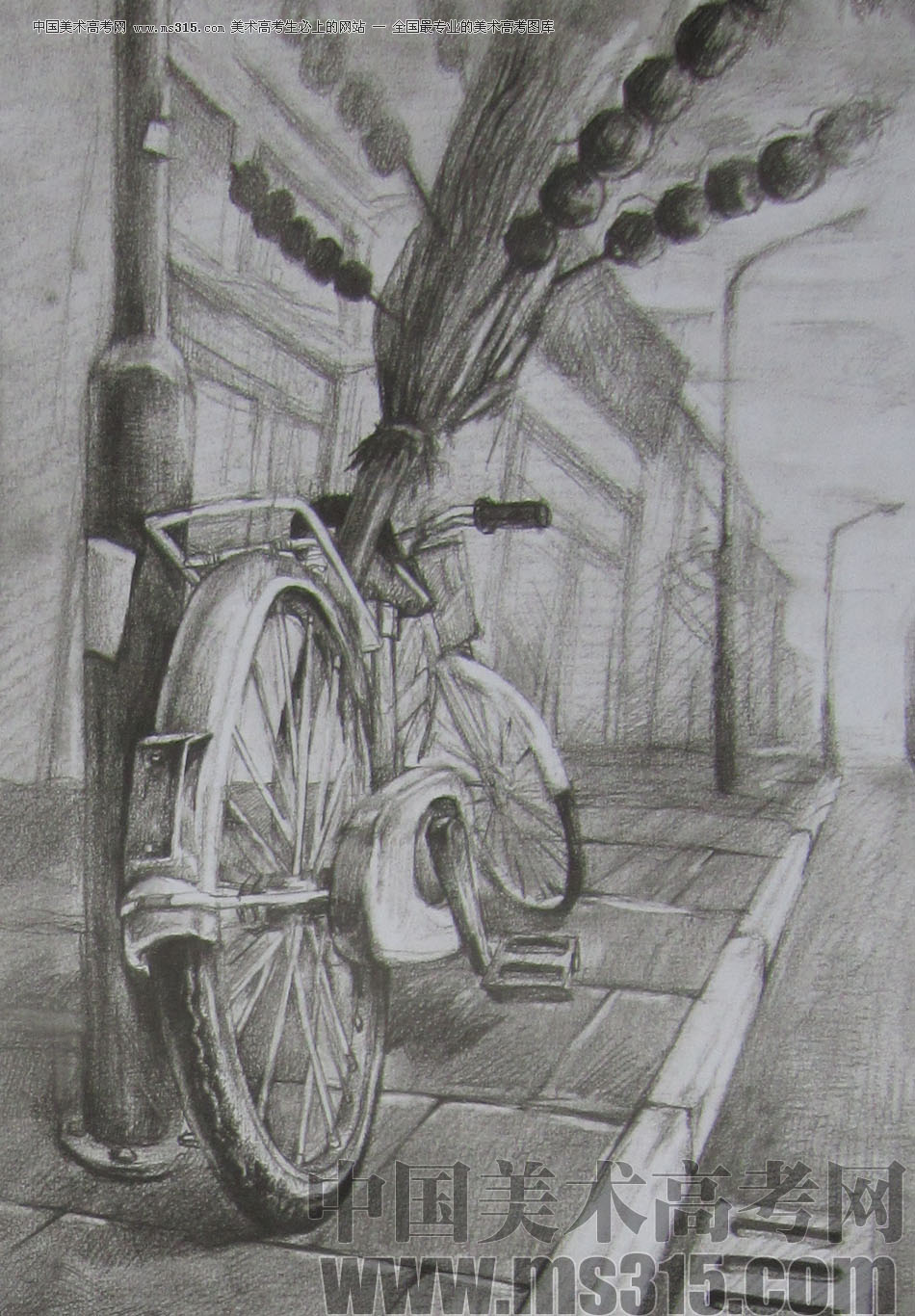 2013年清华大学美术学院艺术设计专业素描高分试卷14