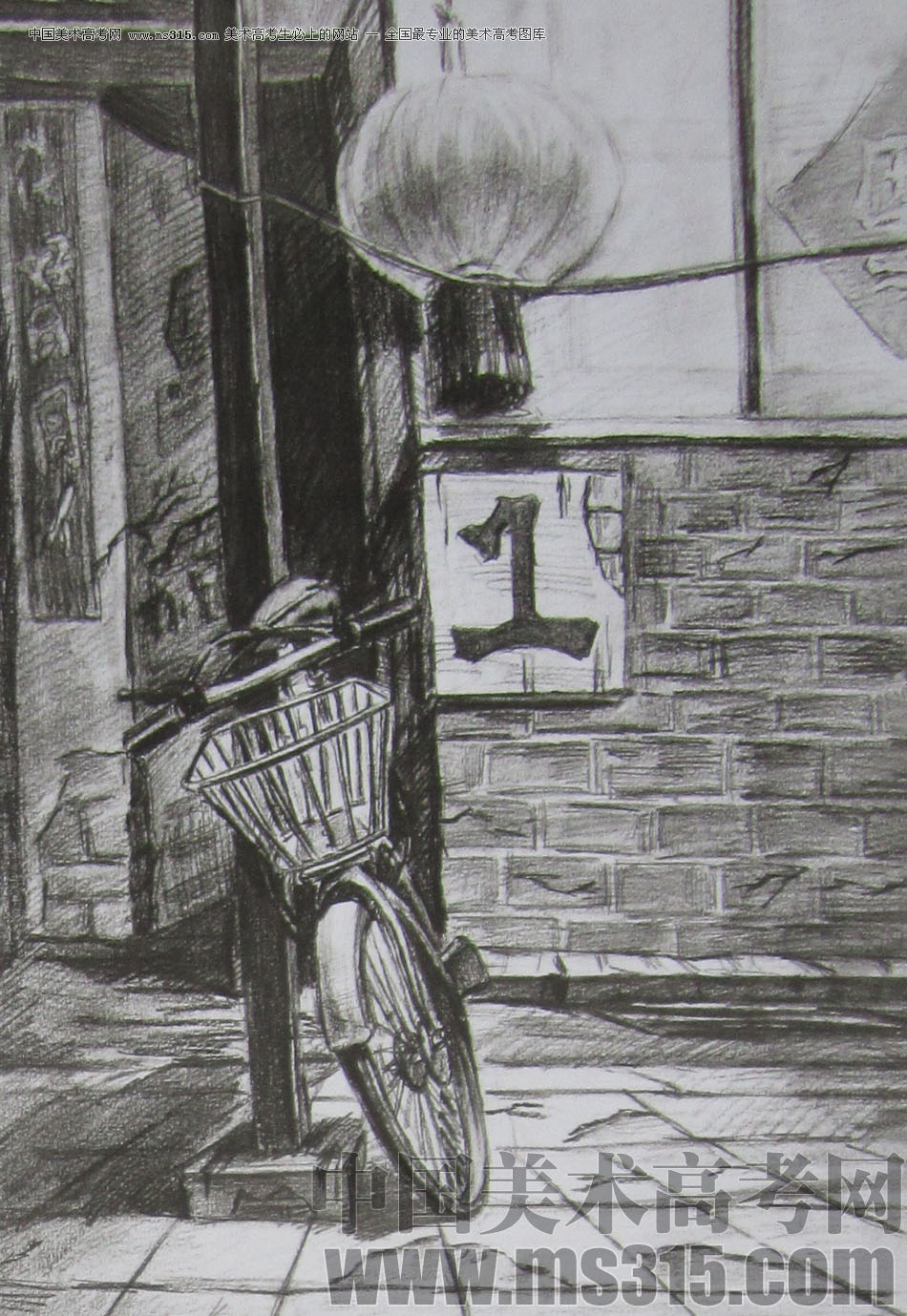 2013年清华大学美术学院艺术设计专业素描高分试卷19