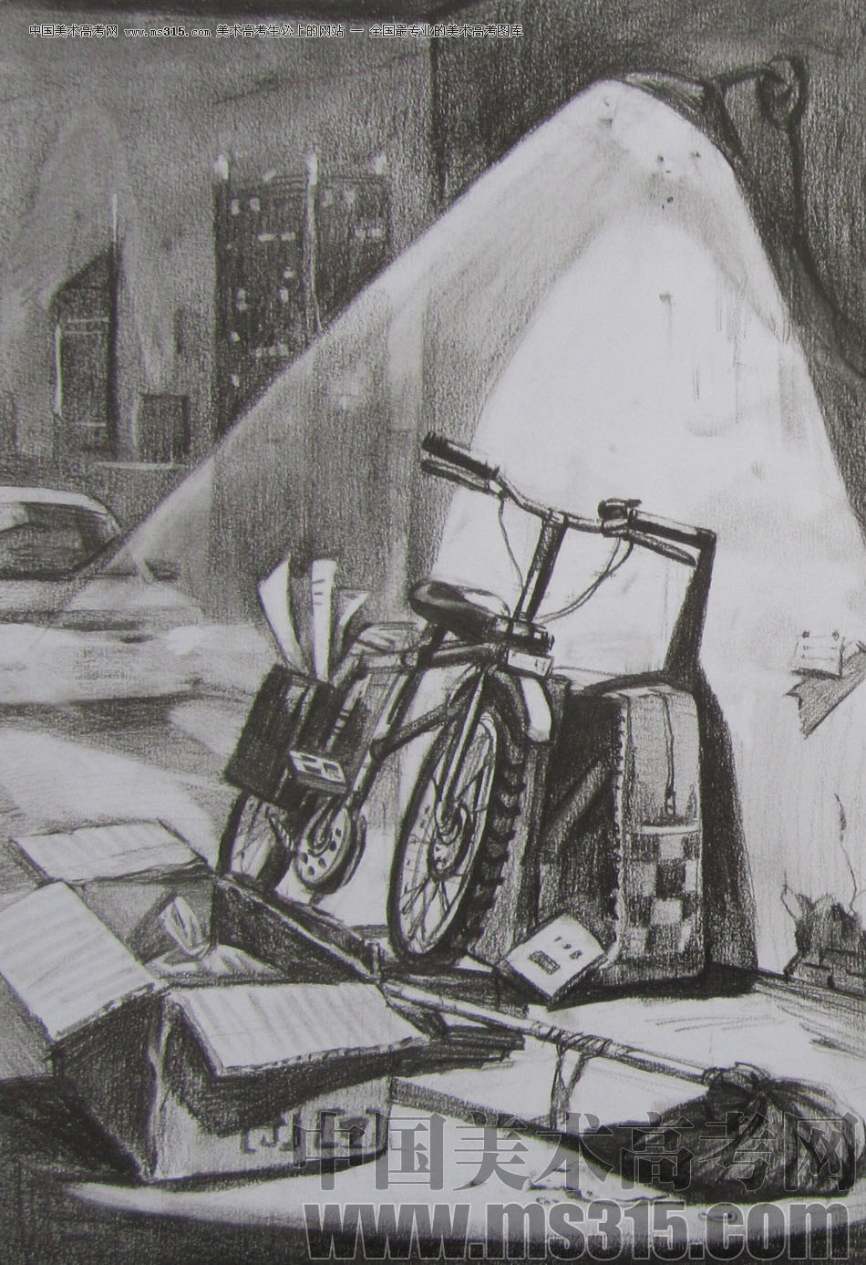 2013年清华大学美术学院艺术设计专业素描高分试卷31
