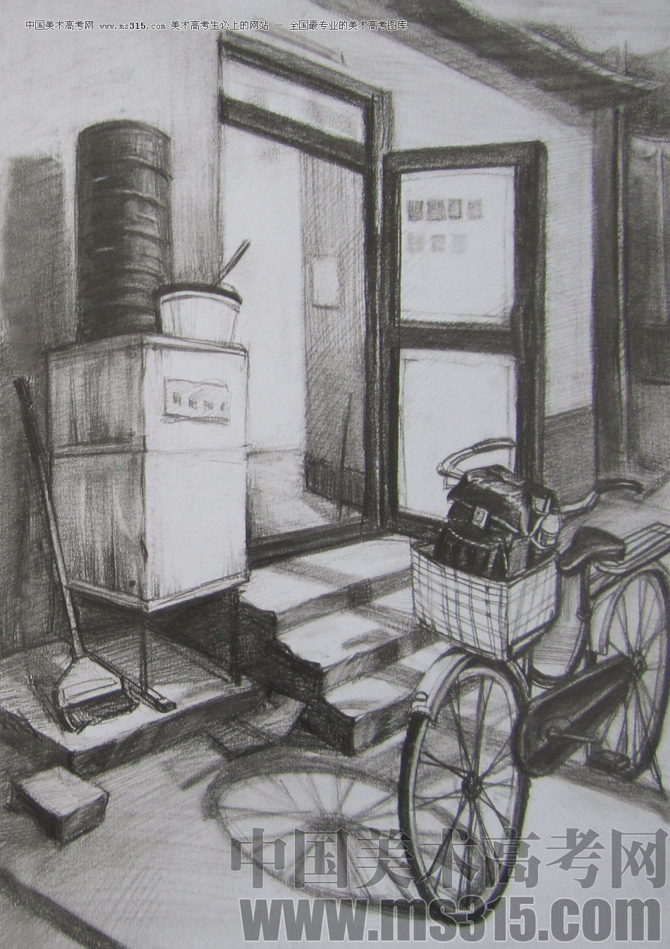 2013年清华大学美术学院艺术设计专业素描高分试卷40