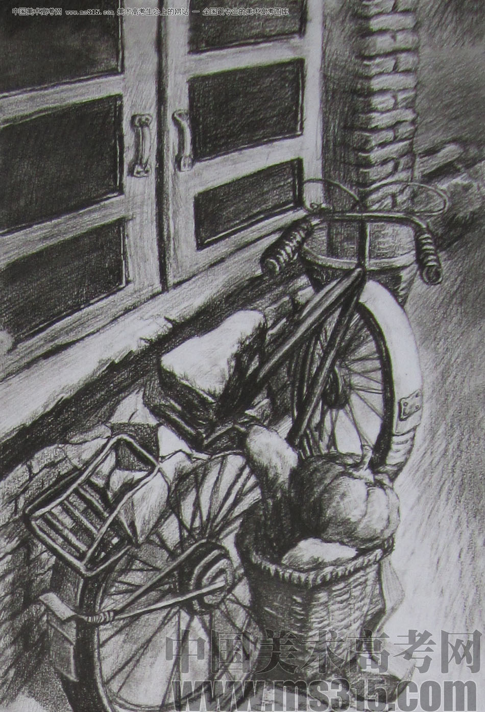 2013年清华大学美术学院艺术设计专业素描高分试卷57