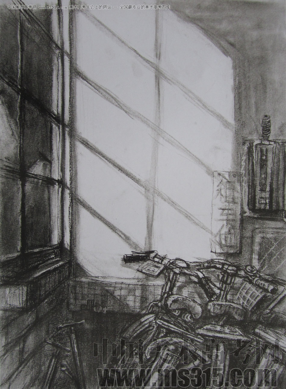 2013年清华大学美术学院艺术设计专业素描高分试卷79