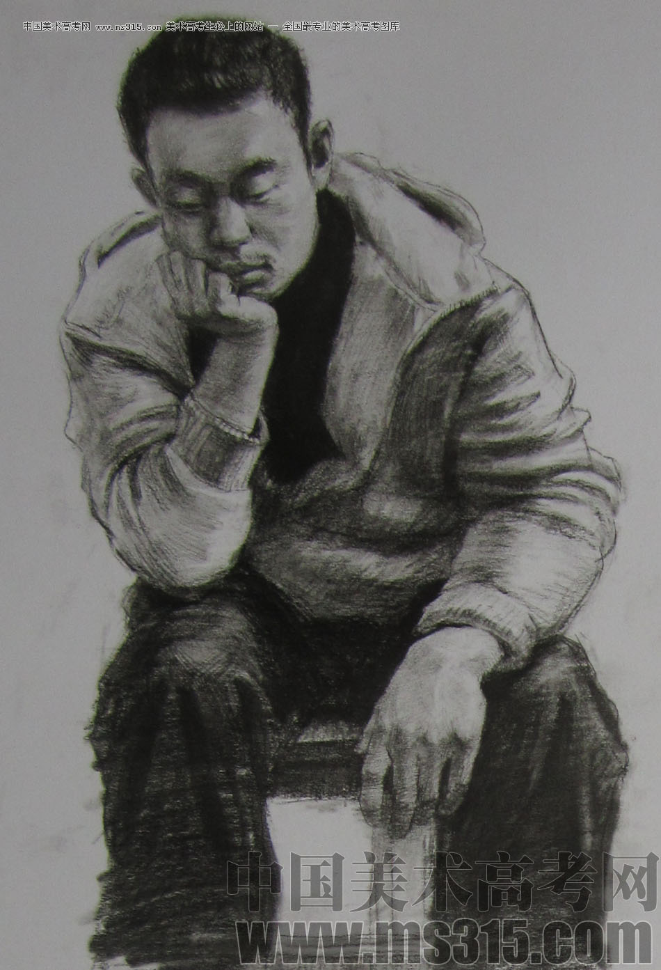 2013年清华大学美术学院造型艺术专业素描高分试卷4