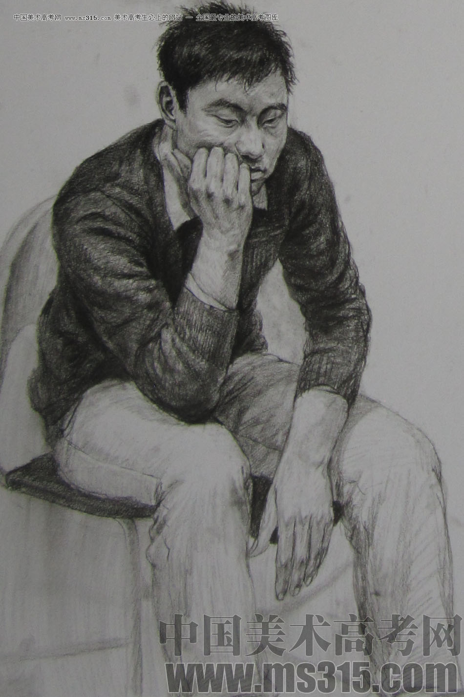 2013年清华大学美术学院造型艺术专业素描高分试卷6