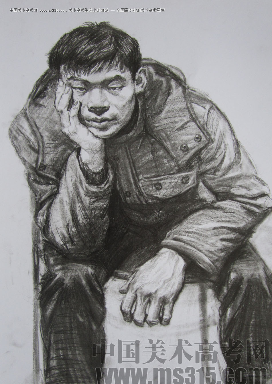 2013年清华大学美术学院造型艺术专业素描高分试卷7