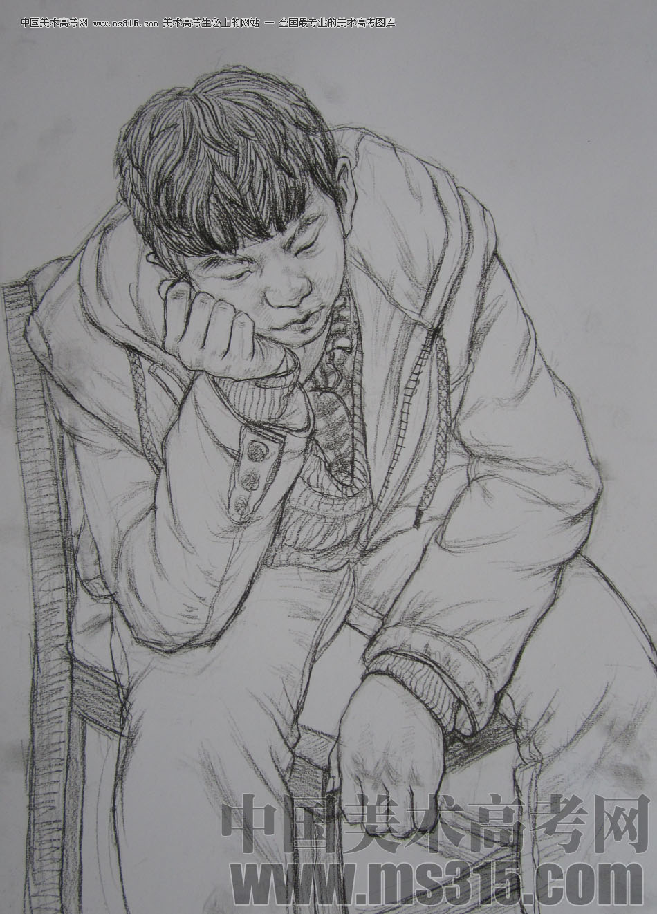 2013年清华大学美术学院造型艺术专业素描高分试卷8