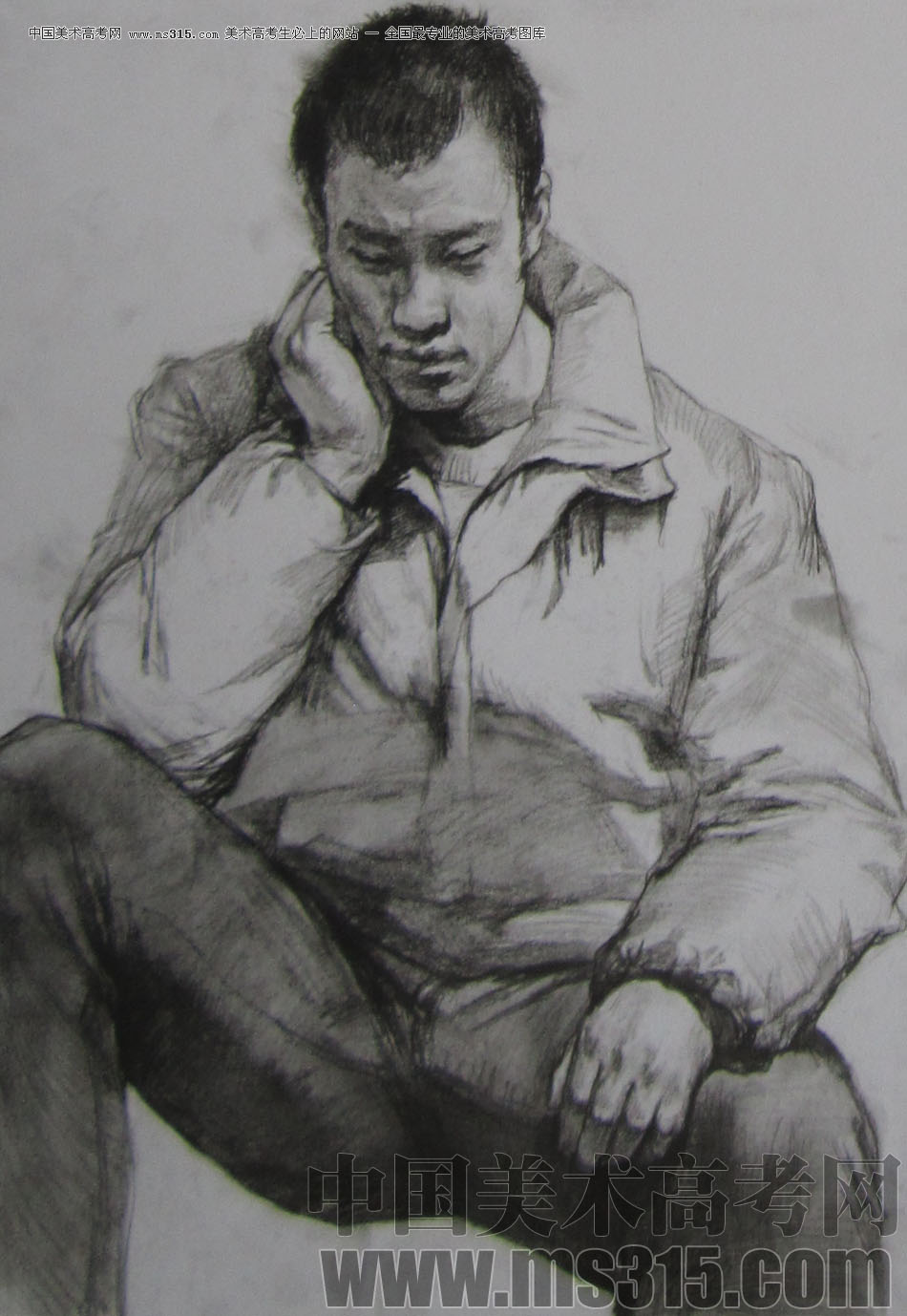 2013年清华大学美术学院造型艺术专业素描高分试卷14