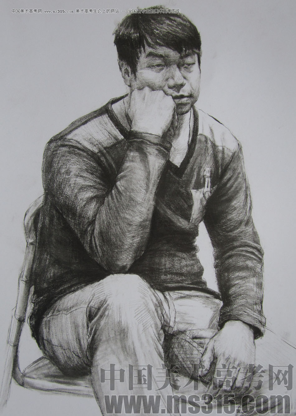 2013年清华大学美术学院造型艺术专业素描高分试卷15