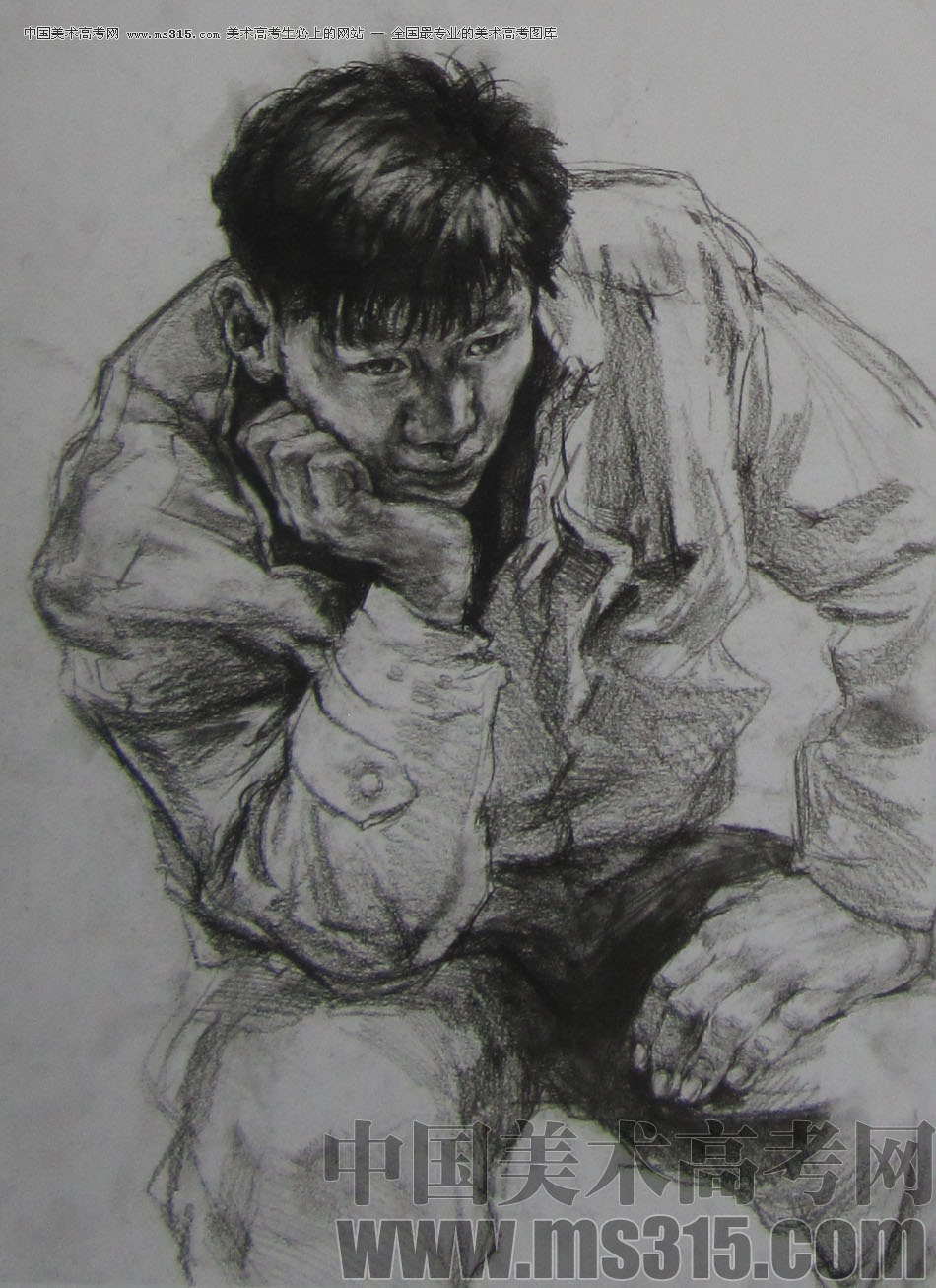 2013年清华大学美术学院造型艺术专业素描高分试卷18