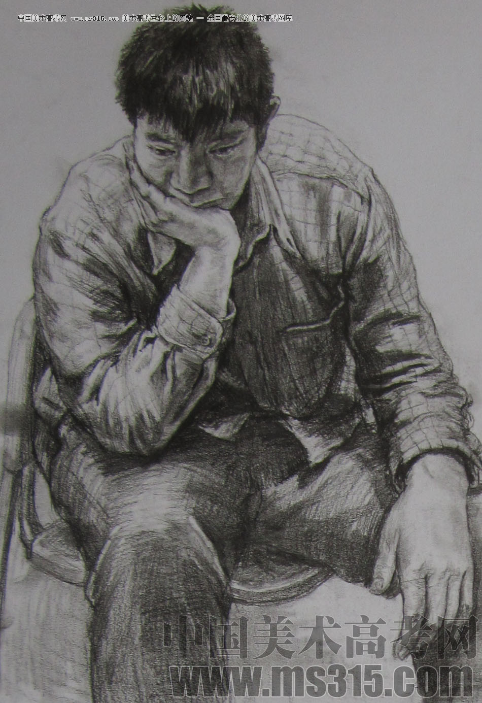 2013年清华大学美术学院造型艺术专业素描高分试卷20