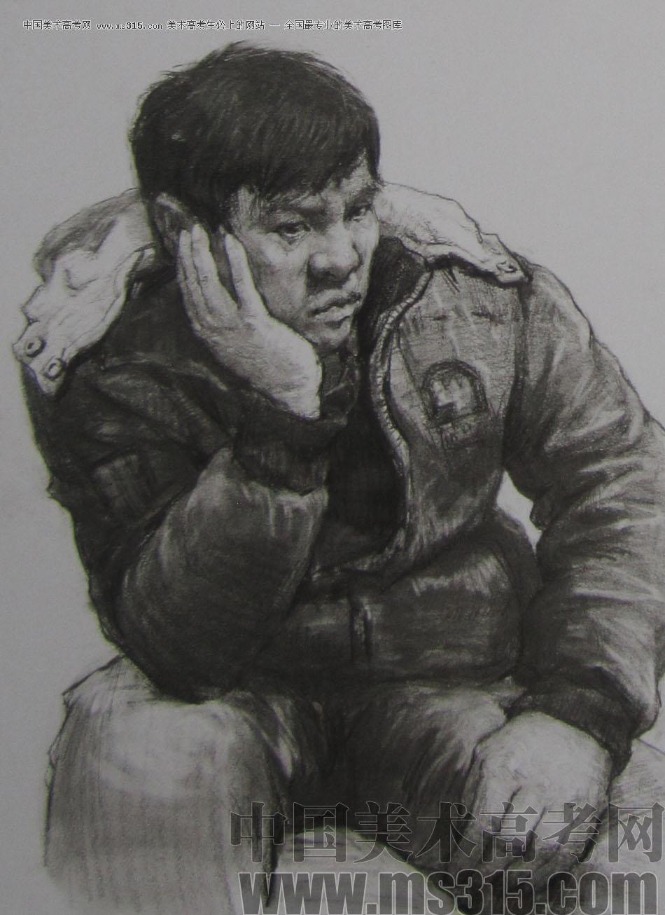 2013年清华大学美术学院造型艺术专业素描高分试卷22
