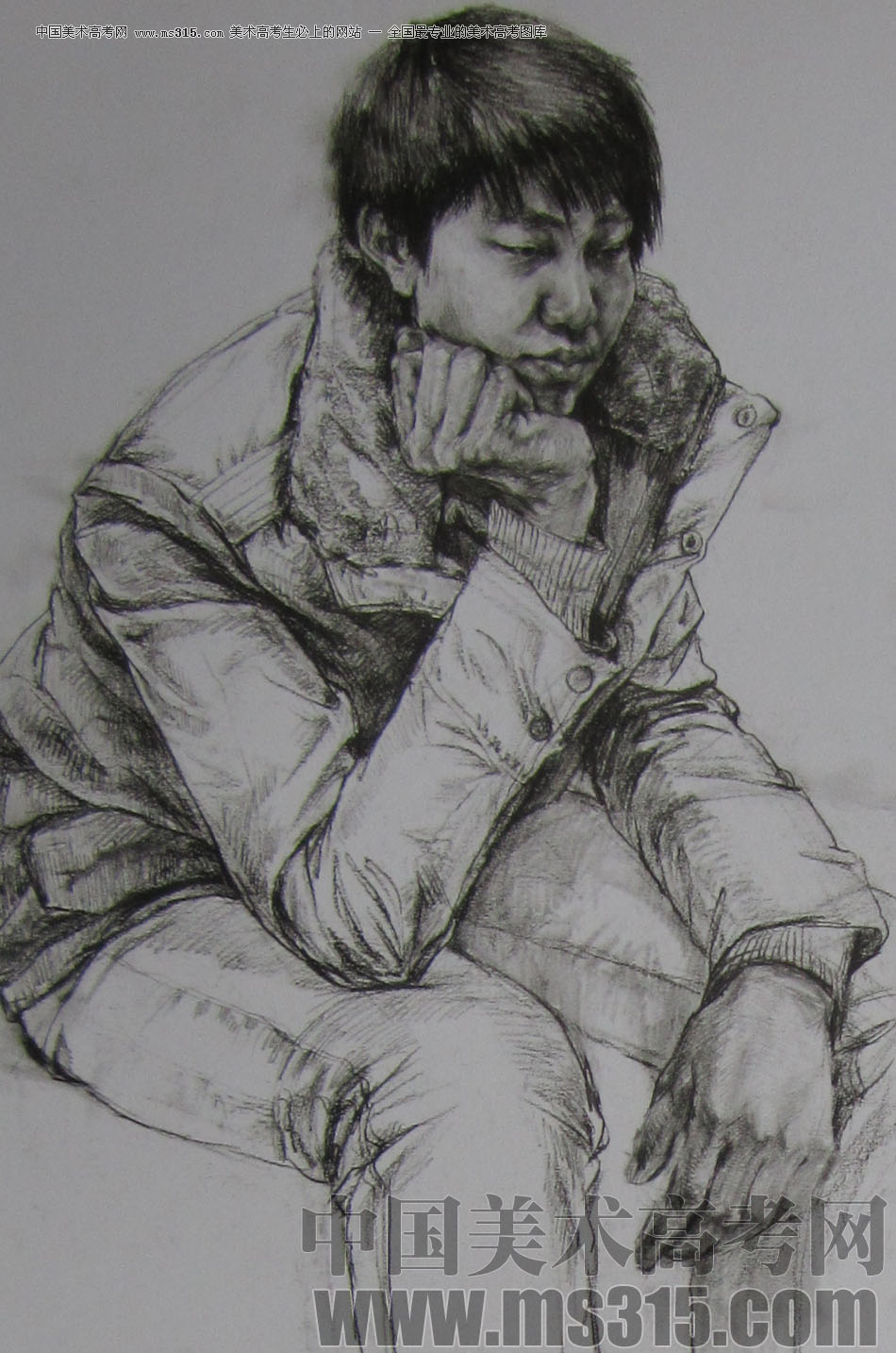 2013年清华大学美术学院造型艺术专业素描高分试卷24