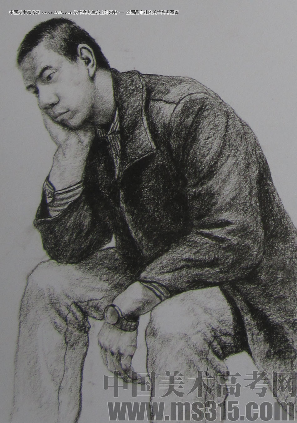2013年清华大学美术学院造型艺术专业素描高分试卷26