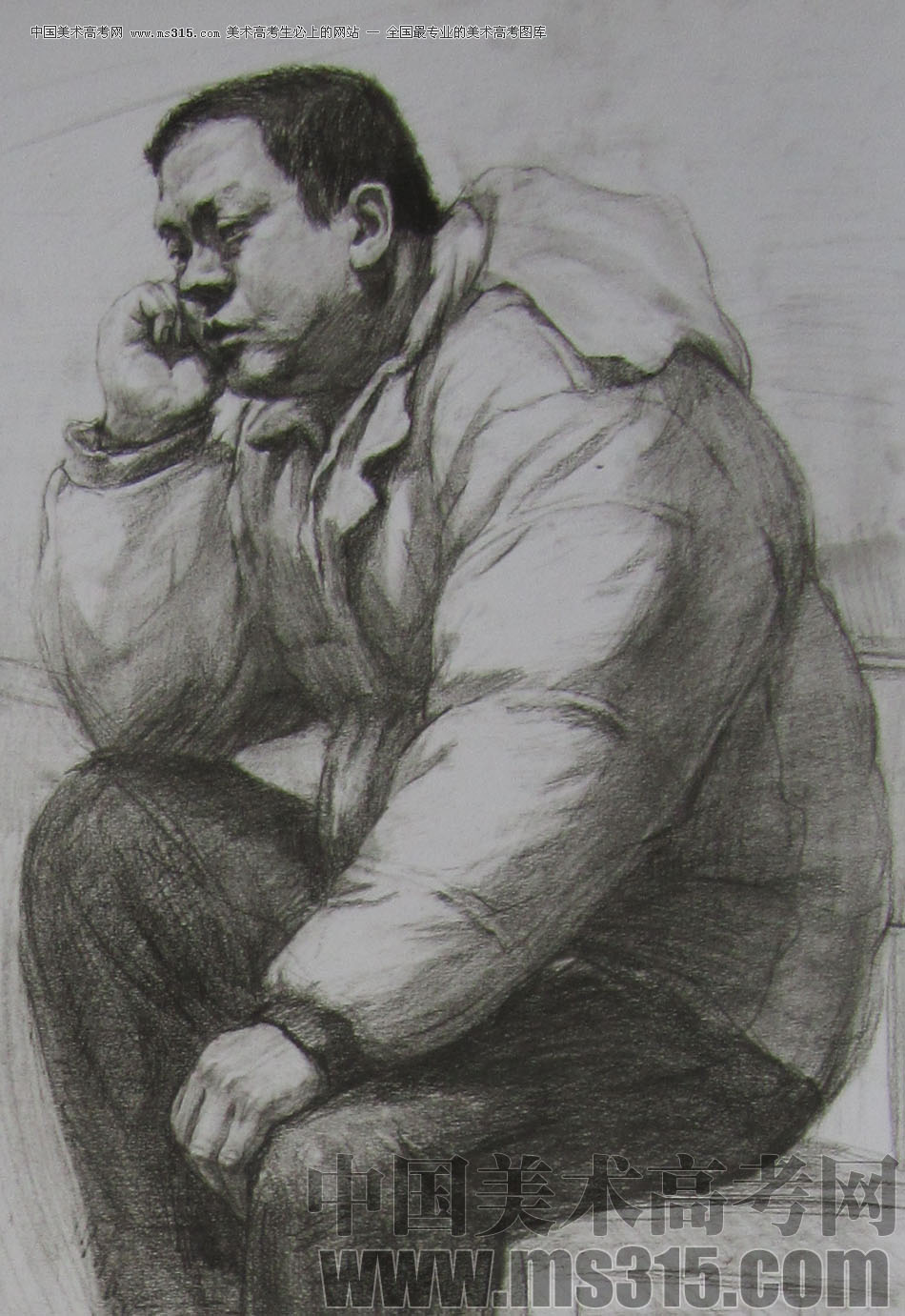 2013年清华大学美术学院造型艺术专业素描高分试卷29