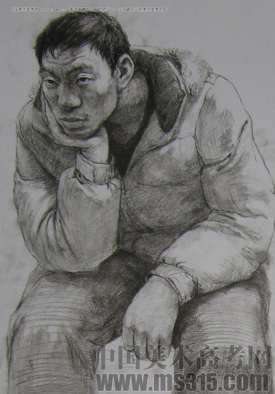 2013年清华大学美术学院造型艺术专业素描高分试卷32