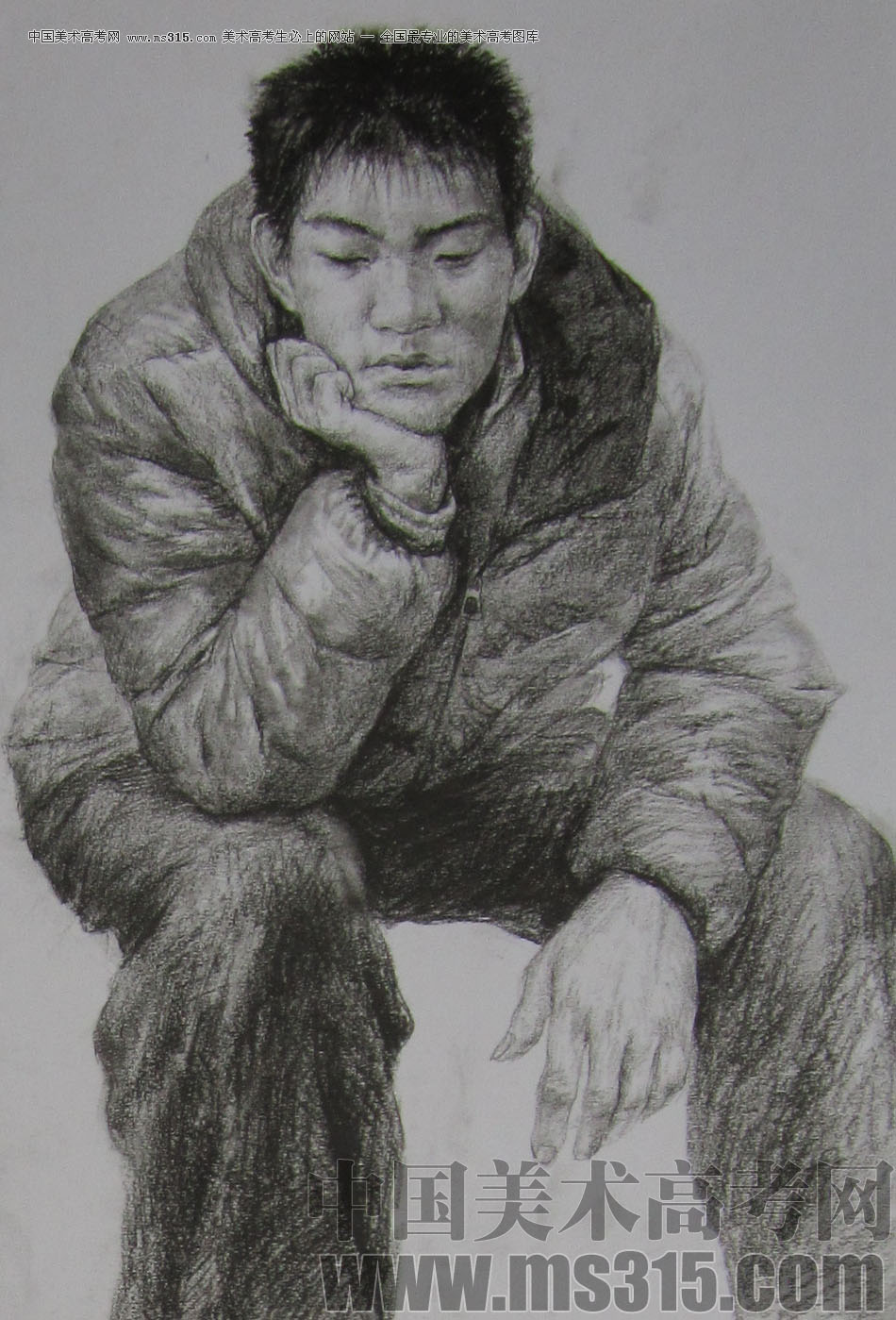 2013年清华大学美术学院造型艺术专业素描高分试卷33