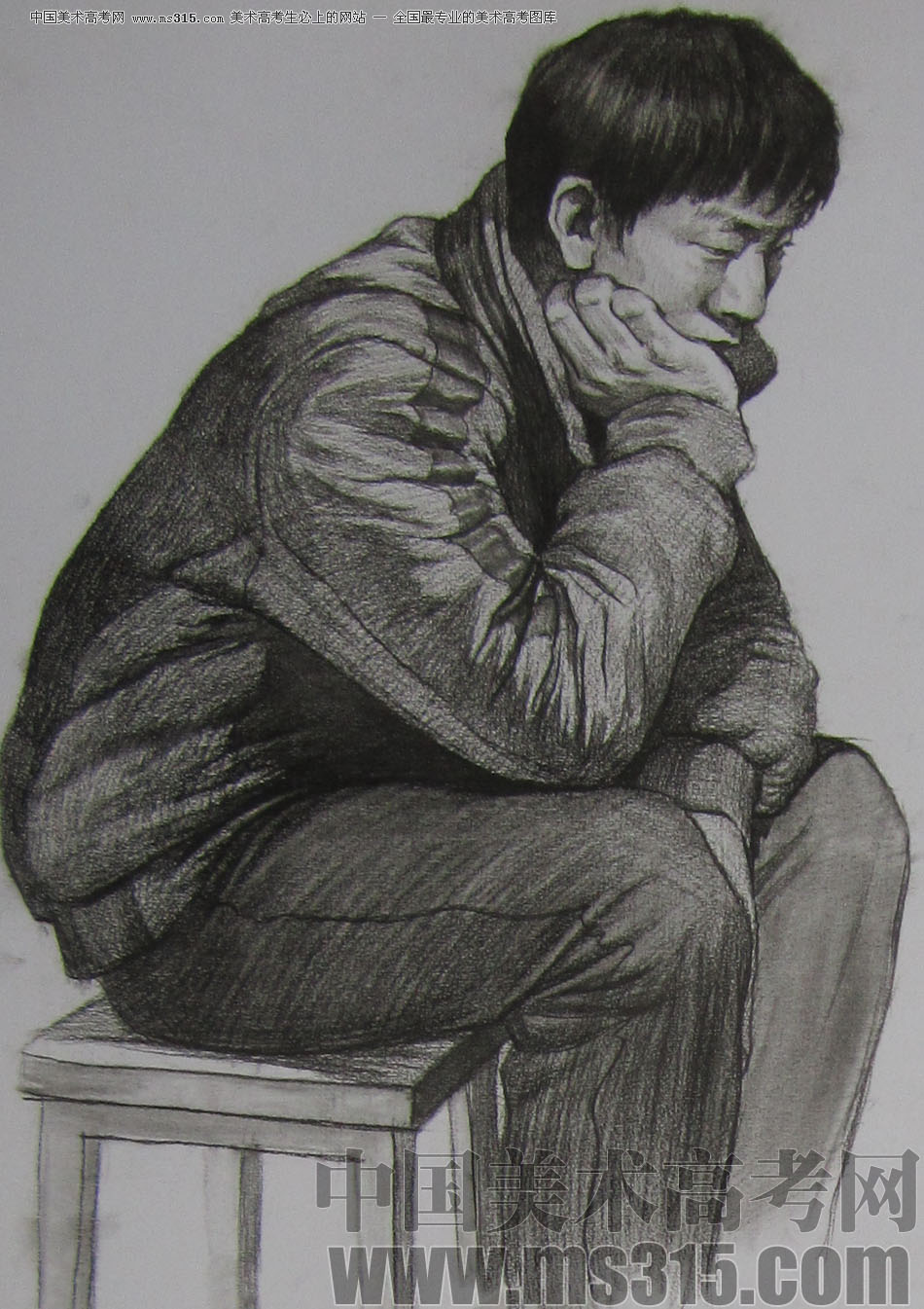2013年清华大学美术学院造型艺术专业素描高分试卷36