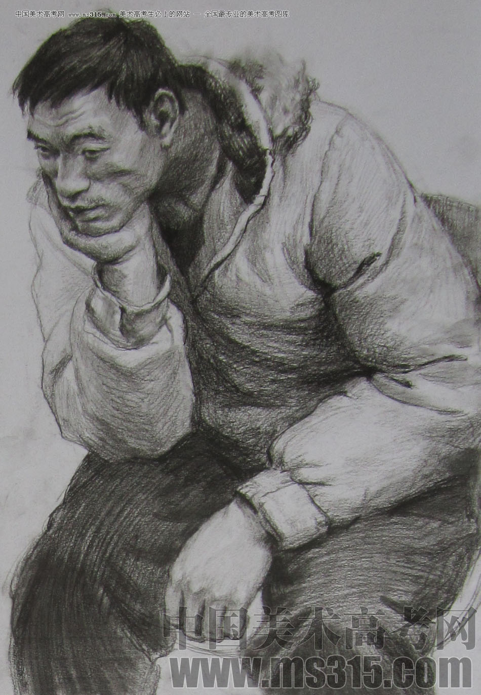 2013年清华大学美术学院造型艺术专业素描高分试卷37