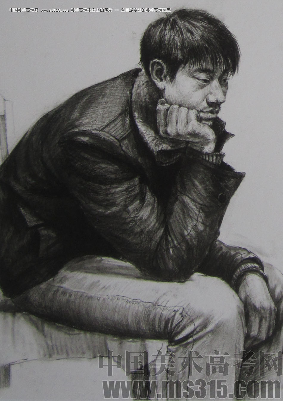 2013年清华大学美术学院造型艺术专业素描高分试卷38