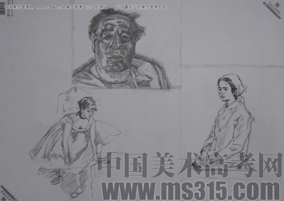2013年中国美术学院速写优秀试卷22