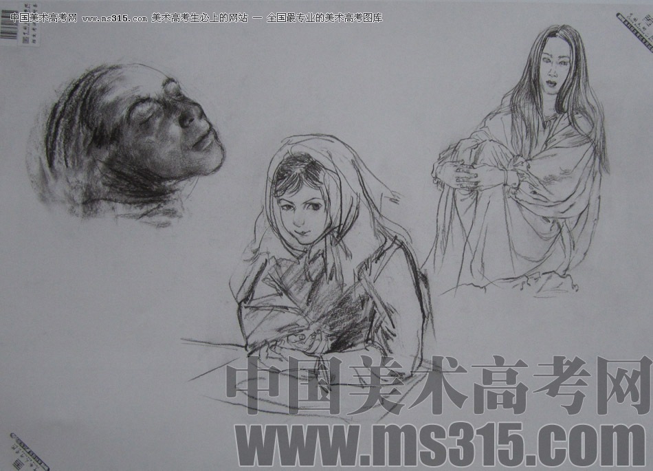 2013年中国美术学院速写优秀试卷25