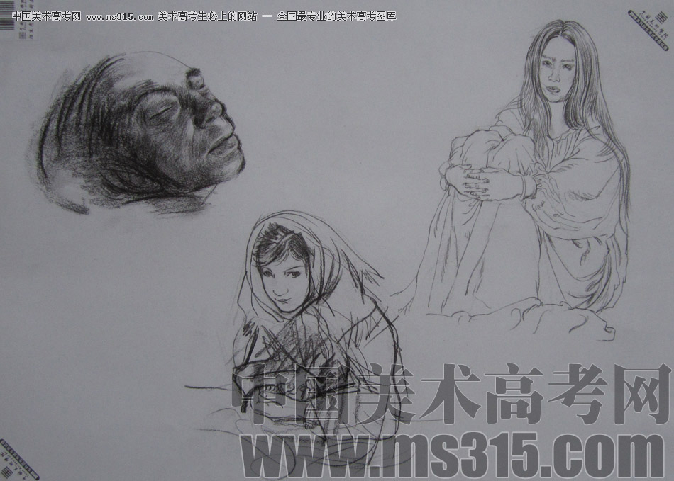 2013年中国美术学院速写优秀试卷26