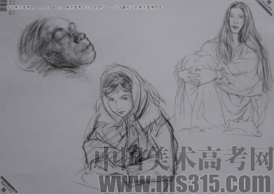 2013年中国美术学院速写优秀试卷27