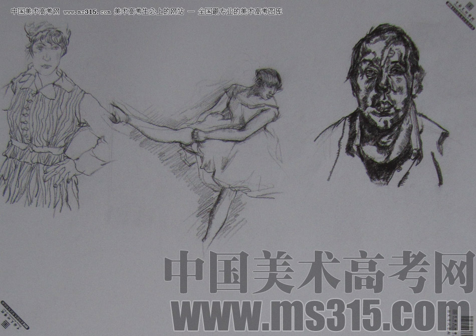 2013年中国美术学院速写优秀试卷30